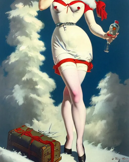 Image similar to Weiss Schnee by Gil Elvgren