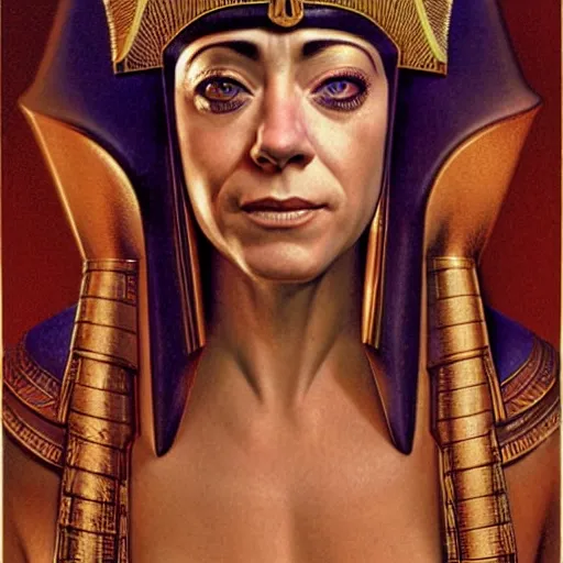 Image similar to alyson hannigan as egyptian princess by wayne barlowe