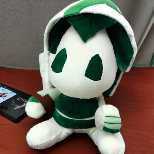 Prompt: spartan fumo plush