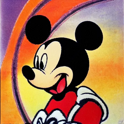 Image similar to mickey mouse profile picture by claude monet