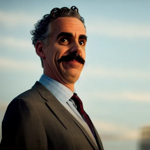 Image similar to jordan peterson as borat in borat, 8k resolution, full HD, cinematic lighting, award winning, anatomically correct