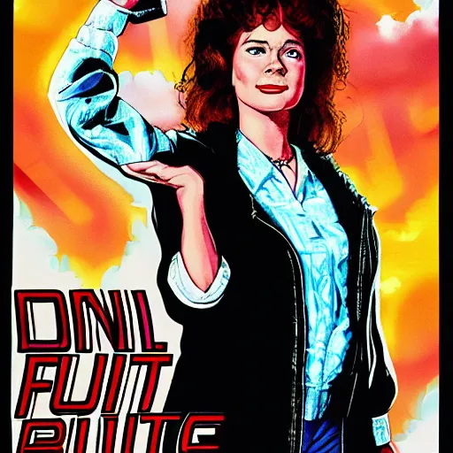 Prompt: portrait of lorraine from bttf ( 1 9 8 5 )