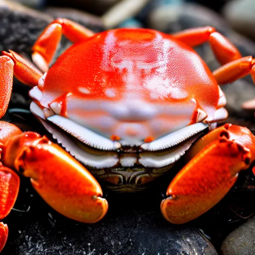 Prompt: homer simpson as a crab crawling on a beach, macro photo, 4 k
