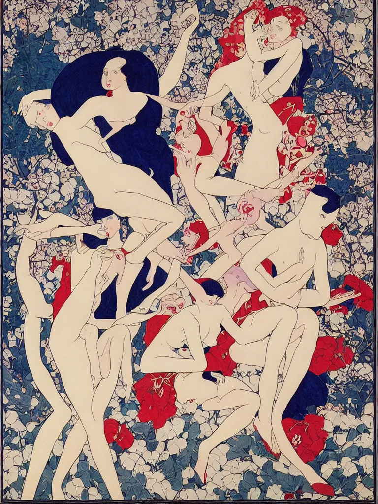 Image similar to a painting by george barbier,