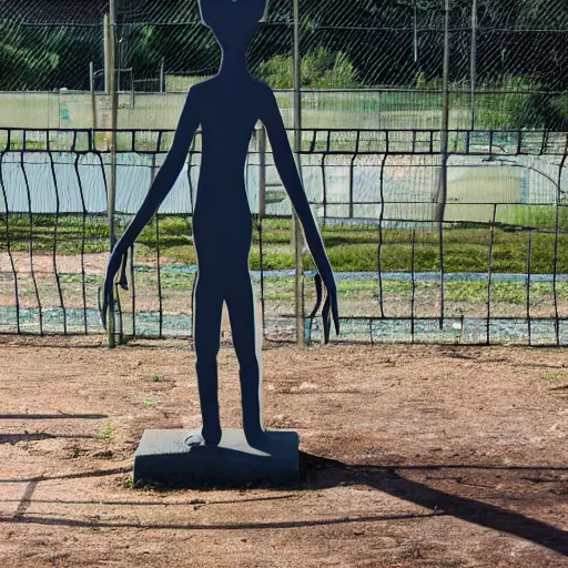 Image similar to scary figure by the playground