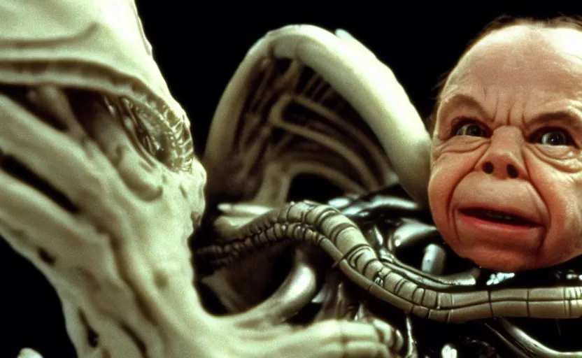 Image similar to alien facehugger warwick davis vfx film