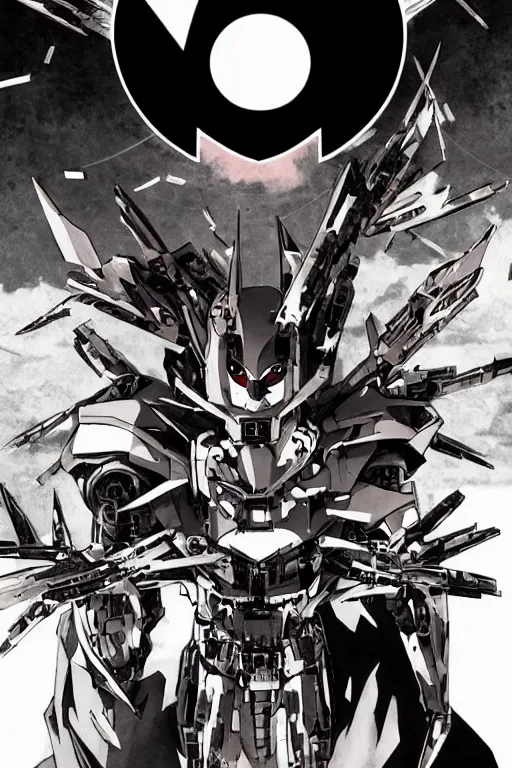 Prompt: professionally drawn seinen mature horror mecha horror action manga comic cover about batman, full color, beautifully drawn coherent professional, drawn by ilya kuvshinov, ilya kuvshinov, and hiromu arakawa and tsutomu nihei. japanese script kanji hiragana on the cover. simplistic minimalist cover art. stylized stylistic.