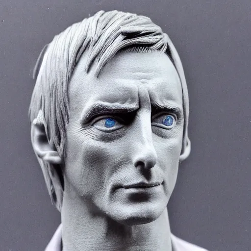 Prompt: paul weller made of clay