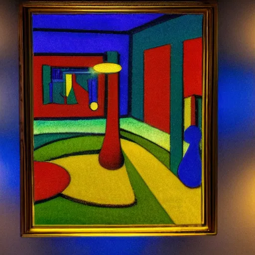 Image similar to Award Winning 85mm Photo of Mirror Illusion Scene in garden of Gethsemene by Kandinsky , abstract lighting