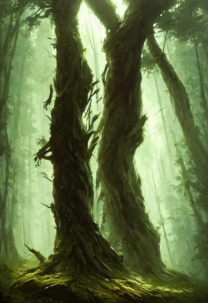 Image similar to Spirit soul of forest, by Greg Rutkowski