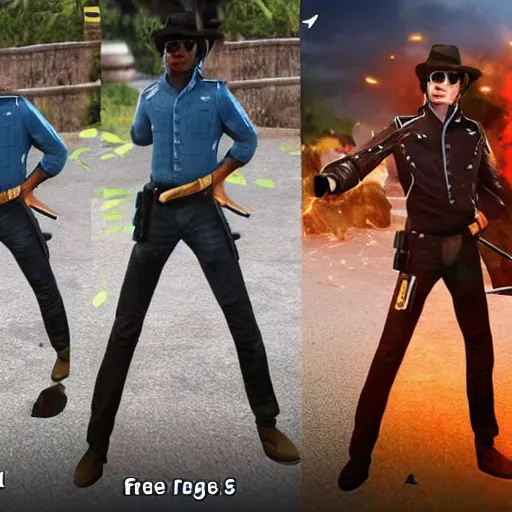 Image similar to Michael Jackson in freefire battlegrounds