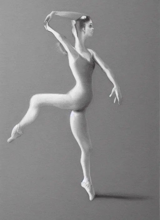 Image similar to gorgeous graceful graphite gesture drawing of a ballerina dancing through time and space, highly detailed, smooth, focus