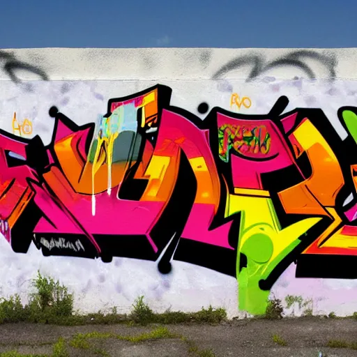 Prompt: graffiti by lowbros