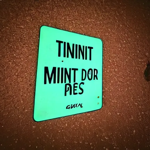 Image similar to a forbidden sign for mint icecream