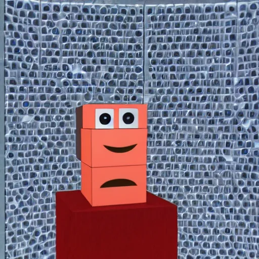 Prompt: cube person