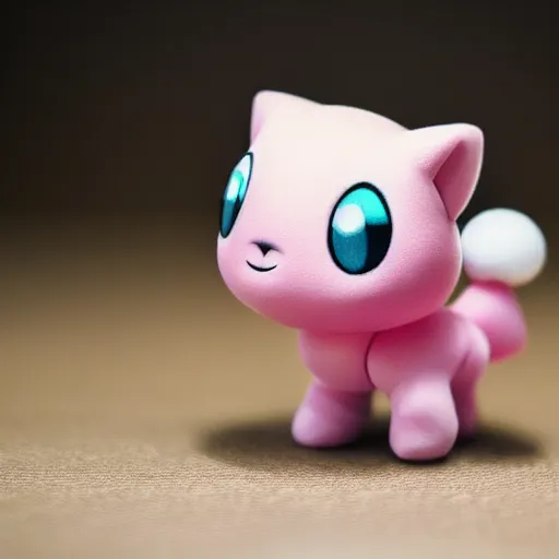 Image similar to jigglypuff as a funko pop doll, cinematic shot, dramatic lighting, ultra detailed