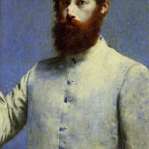 Image similar to portrait of argus by alfred stevens