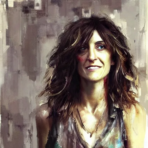 Prompt: jamie lynn spears and lisa edelstein morphed together, hybrid, jeremy mann painting