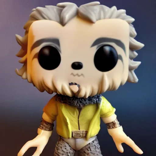 Image similar to werewolf funko pop