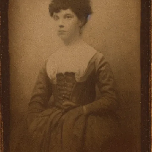 Prompt: - photograph from the 1700s, faded, blurry, faded, blurry, faded, blurry, unclear subject, first ever photograph