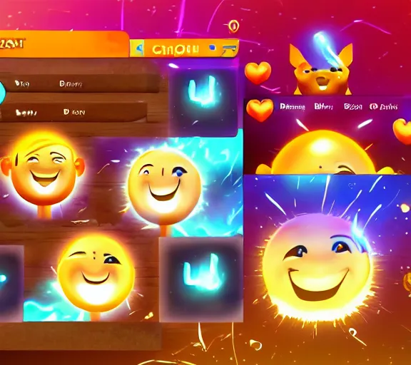 Image similar to cute sun headed 3 d character,'character select screen '!!!! game ui, crisp, ultra graphics, 4 k image