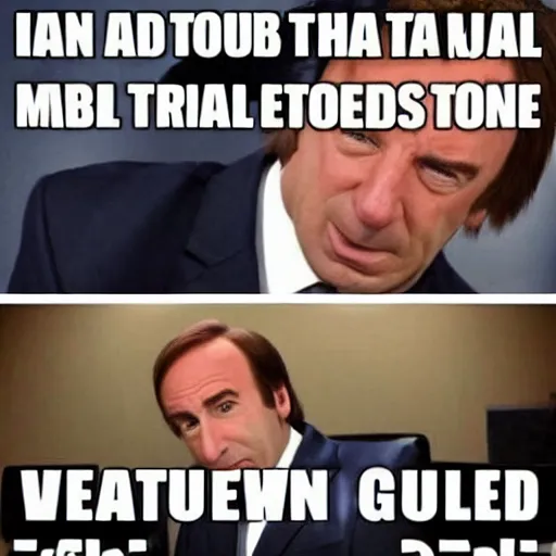 Image similar to Saul Goodman Trollface Me Gusta