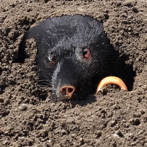 Image similar to mole digging