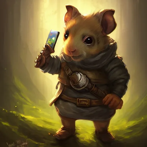 Prompt: cute little anthropomorphic Guinea Pig wearing techwear outfit, ultra wide lens shot , tiny, small, short, cute and adorable, pretty, beautiful, DnD character art portrait, matte fantasy painting, DeviantArt Artstation, by Jason Felix by Steve Argyle by Tyler Jacobson by Peter Mohrbacher, cinematic lighting