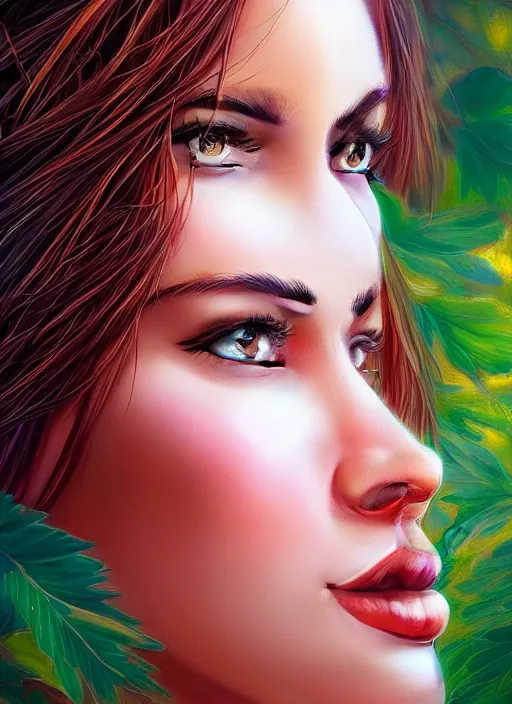 Prompt: photo of a gorgeous female in the style of stefan kostic, realistic, half body shot, sharp focus, 8 k high definition, insanely detailed, intricate, elegant, art by stanley lau and artgerm, extreme bokeh foliage