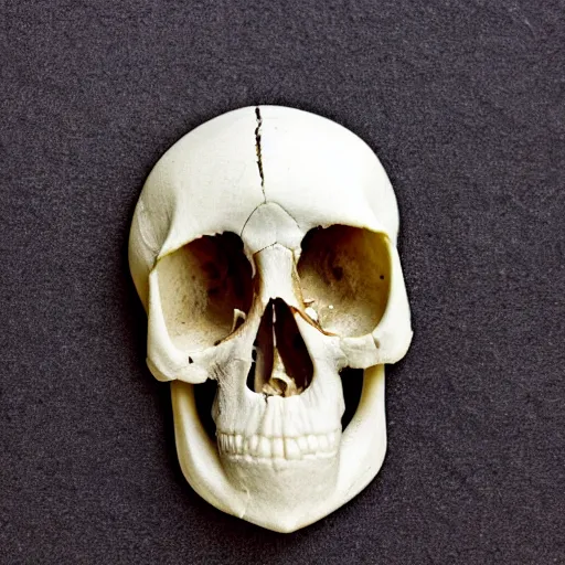 Prompt: bird cranium, skeletal