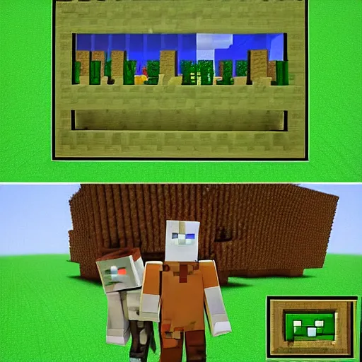 Image similar to cursed minecraft