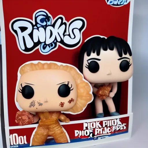 Prompt: A funko pop of a bag of pork rinds