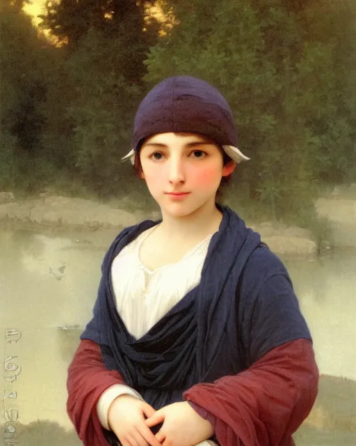 Prompt: beautiful glorious realistic oil painting of young stan marsh, bokeh, baroque style by bouguereau, sunset, highly detailed, 8 k intricate