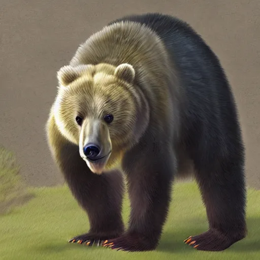 Image similar to splashart of confused bear