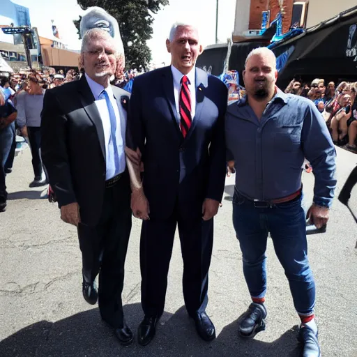 Prompt: mike pence at folsom street fair