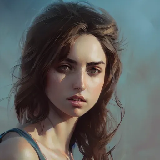 Image similar to portrait of a ana de armas ,digital art, photorealistic ,art by greg rutkowski, hyperdetailed,western comic style, comic, comic style, sharp lineart, professional lighting, deviantart, artstation, trevor henderson, rossdraws, cinematic, dramatic