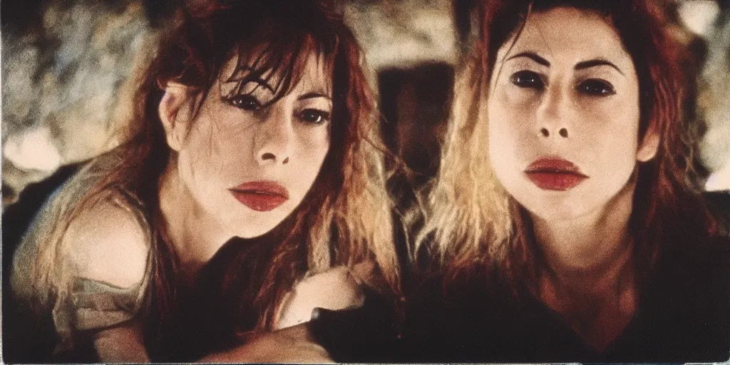 Image similar to detailed medium format photo, polaroid still from tarkovsky movie, of christy canyon, high production value, intricate details, 8 k resolution, hyperrealistic, hdr, photorealistic, high definition, tehnicolor, award - winning photography, masterpiece, amazing colors