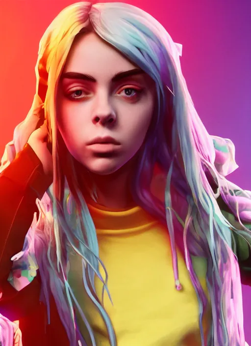 Image similar to Billie Eilish as a fortnite video game character, unreal engine render, 4k !dream Madison Beer as a video game character, digital art, unreal engine, unreal engine render, blender render, render, 4k, coherent