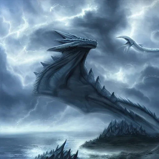 Image similar to stormclouds with dragon