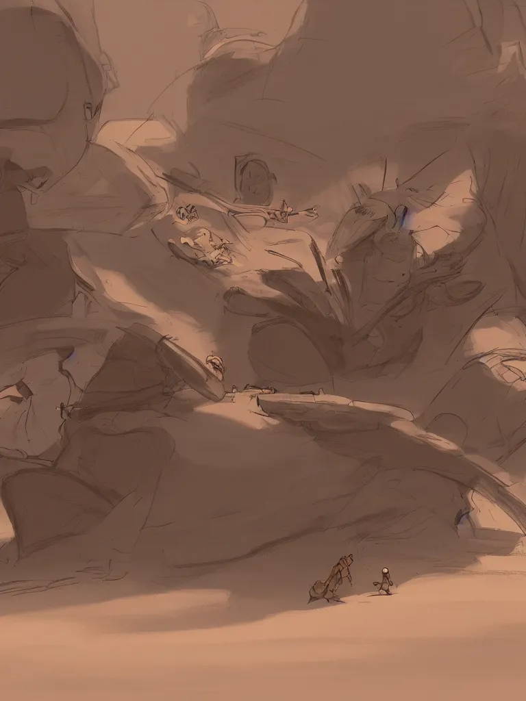 Image similar to quick sand by disney concept artists, blunt borders, rule of thirds