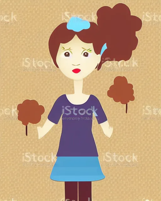 Image similar to cotton girl vector art illustration