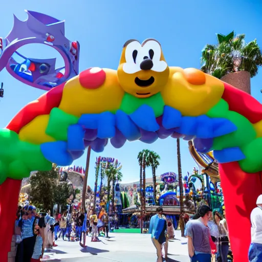 Image similar to super nintendo world on universal studios hollywood, dslr photo