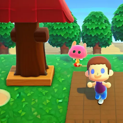 Image similar to Mark Zuckerberg in Animal Crossing New Horizons, highly detailed, high quality, HD, 4k, 8k, Canon 300mm, professional photographer, 40mp, lifelike, top-rated, award winning, realistic, sharp, no blur, edited, corrected, trending