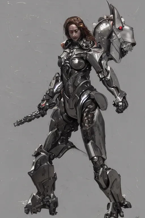 portrait full body girl metal armor and metal horse | Stable Diffusion ...