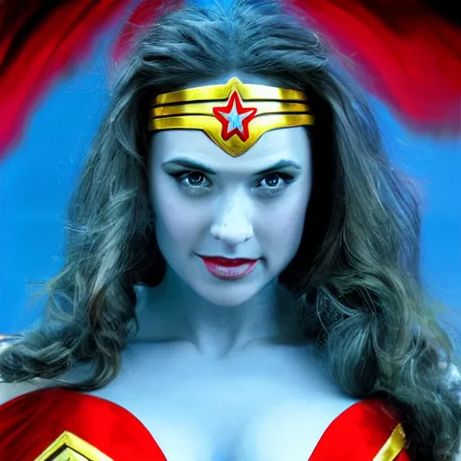 Image similar to wonderwoman paint by Peter Kemp