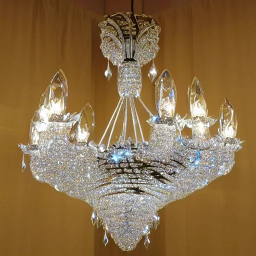 Image similar to crystal chandelier with a design of a swan by swarovski