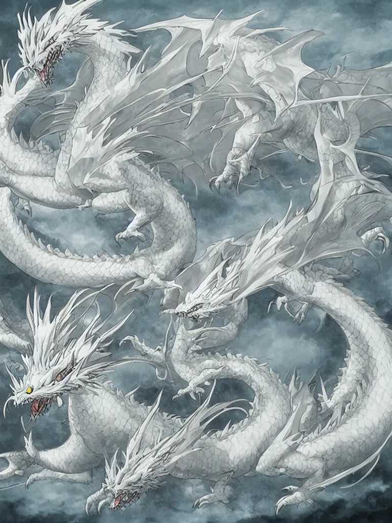 Prompt: white dragon by miyazaki