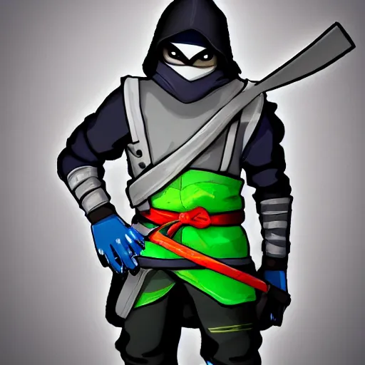 Ninja From Fortnite In The Style Of Studio Ghibli Stable Diffusion