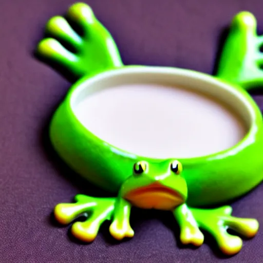 Image similar to frog in yogurt