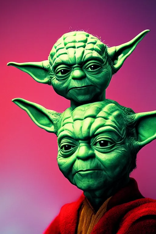 Image similar to 📷 master yoda is soda, made of drink, head portrait, dynamic lighting, 4 k